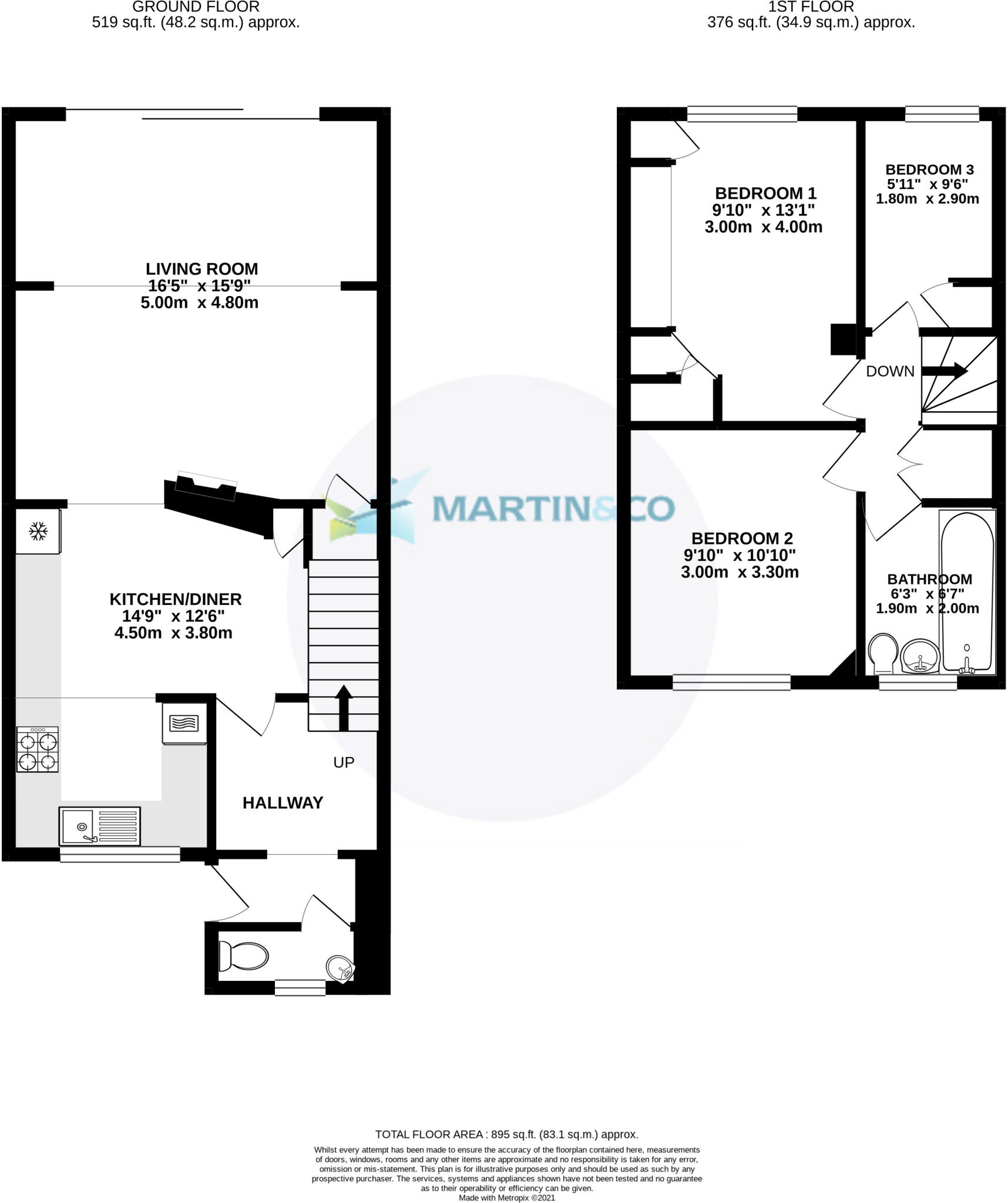 Camberey, Surrey floorplan