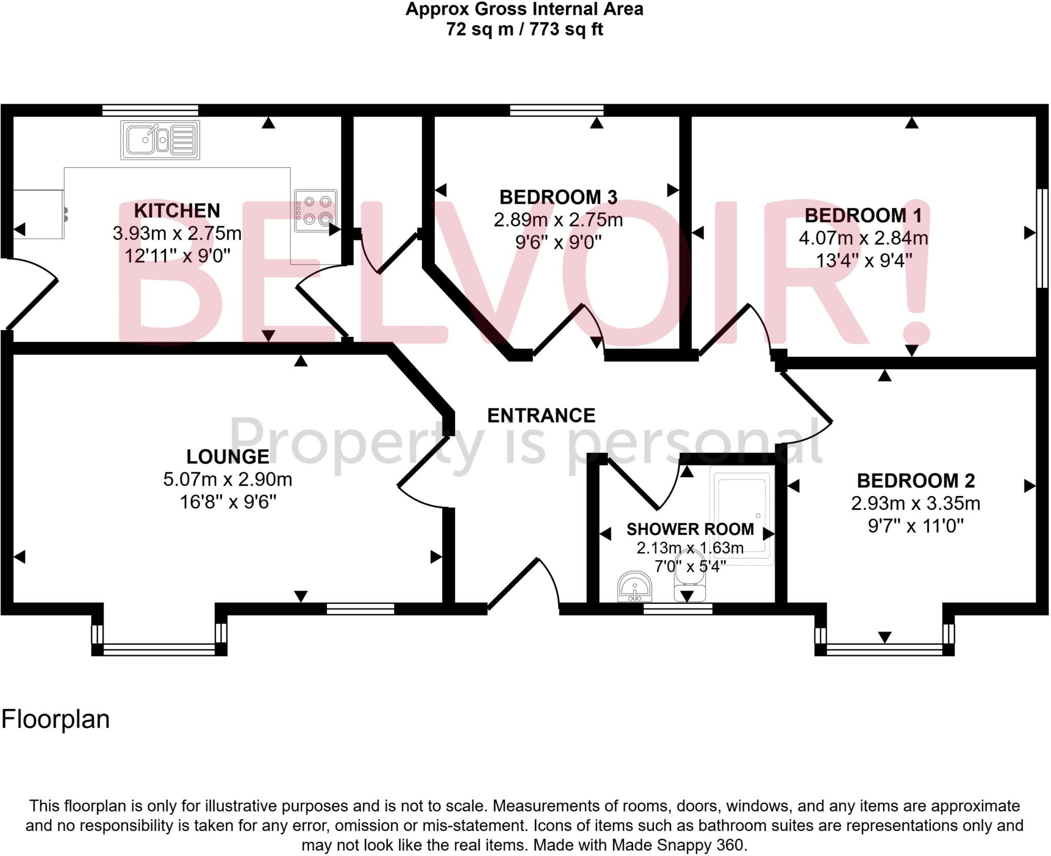 Park Close, Spalding, PE11 floorplan