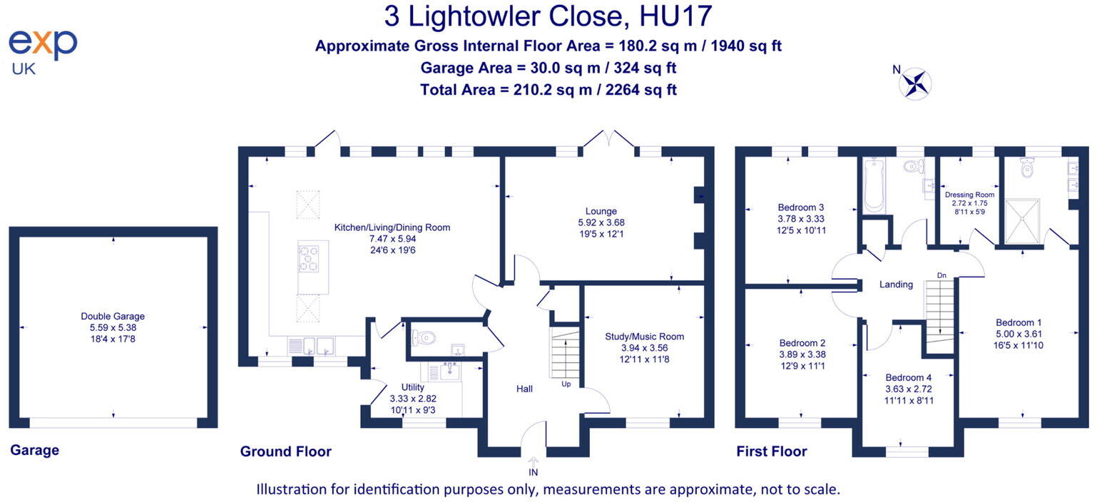 Lightowler Close Cherry Burton Beverley HU17 7FR floorplan