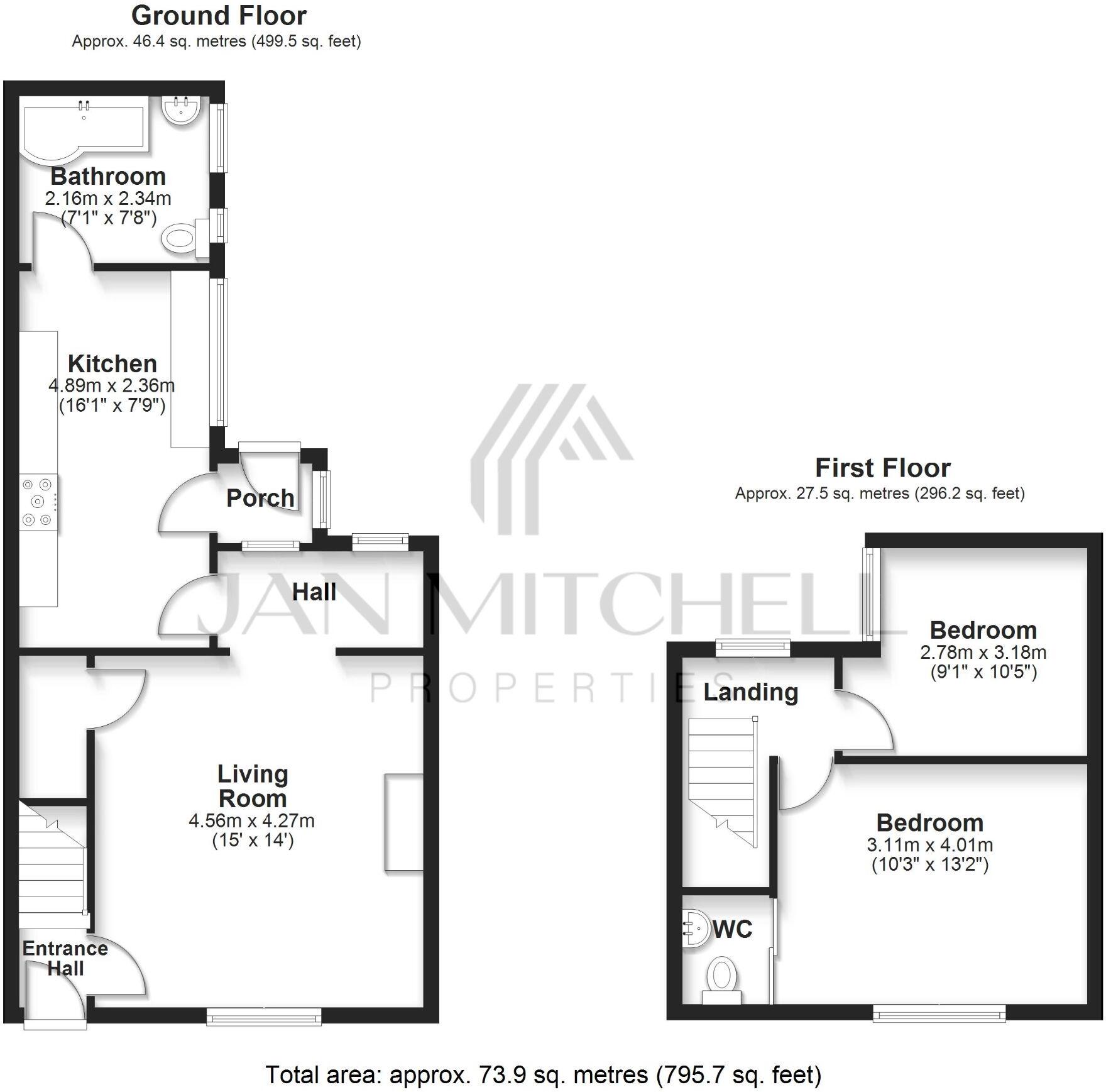 Gibside Terrace, Burnopfield, Newcastle upon Tyne floorplan