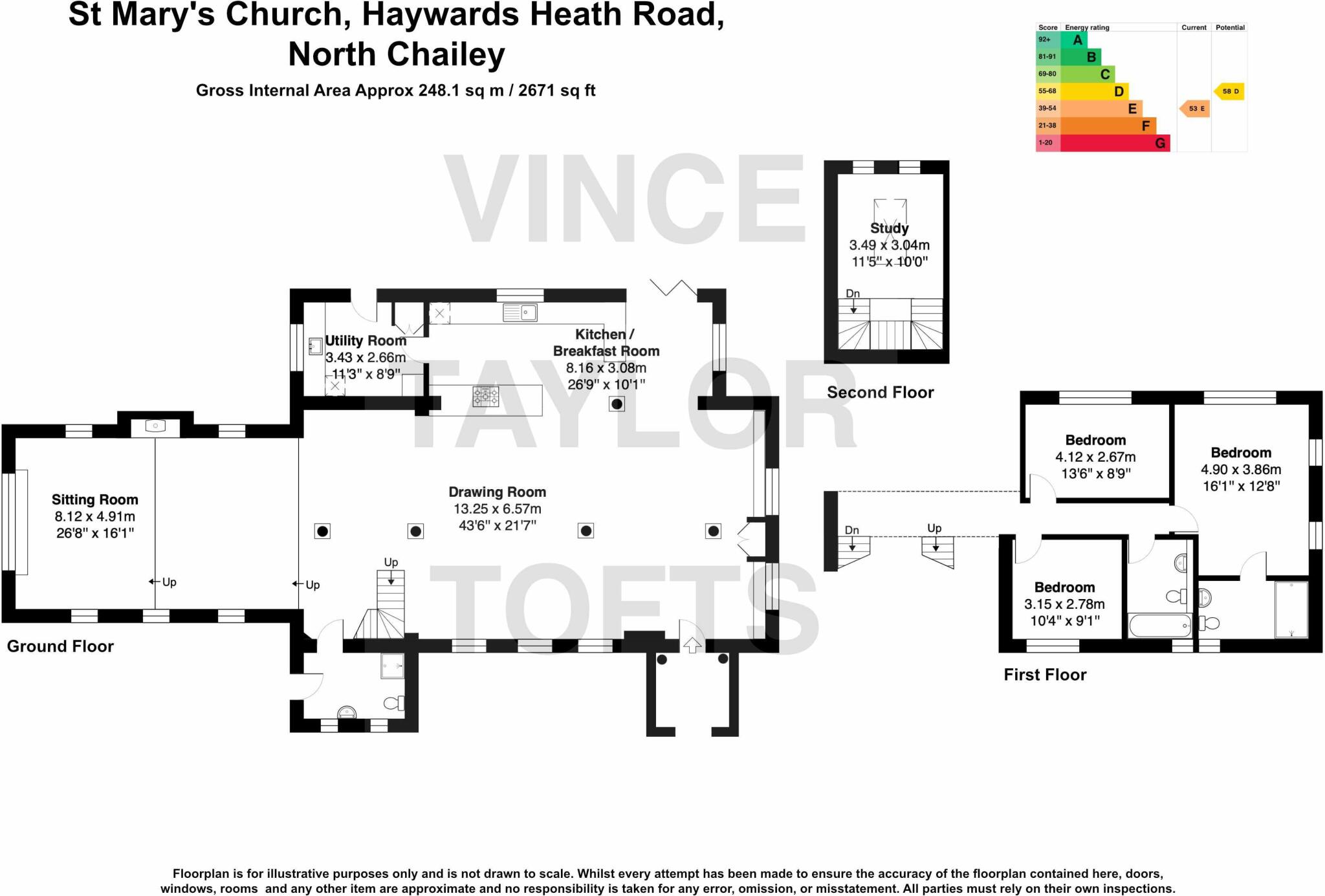 Haywards Heath Road, North Chailey, Lewes, East Sussex, BN8 floorplan