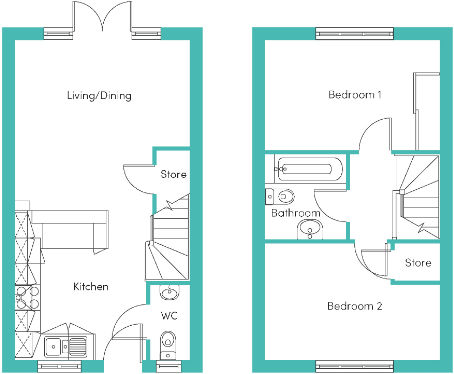 St Mary's Rise, Clay Cross, Chesterfield, S45 floorplan
