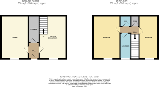 18 Hazel Road, Norwich, Norfolk NR5 0QN floorplan