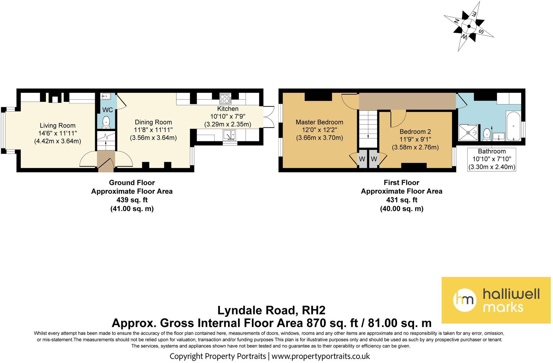 Lyndale Road, Redhill, RH1 floorplan