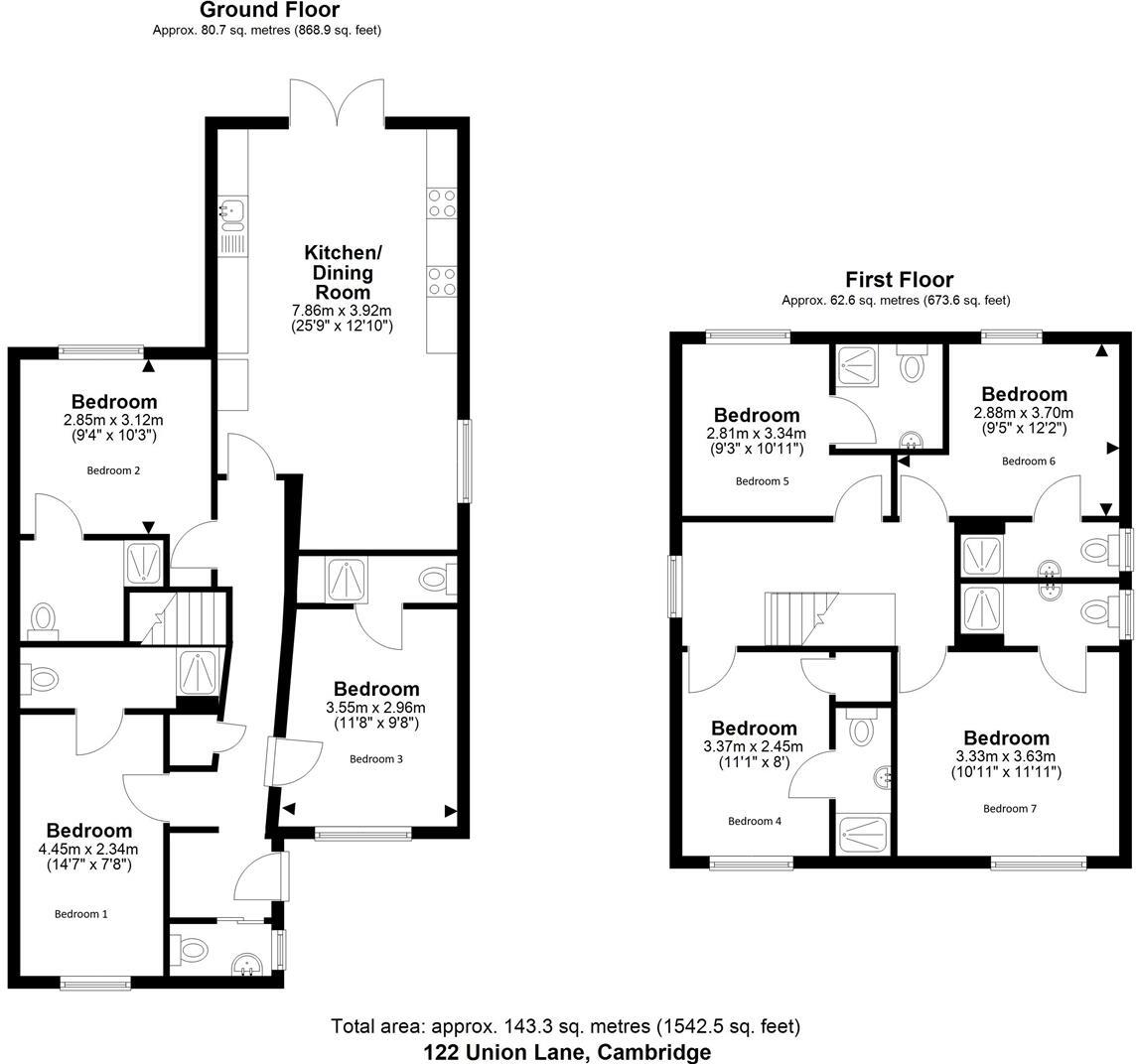 Union Lane, Cambridge floorplan