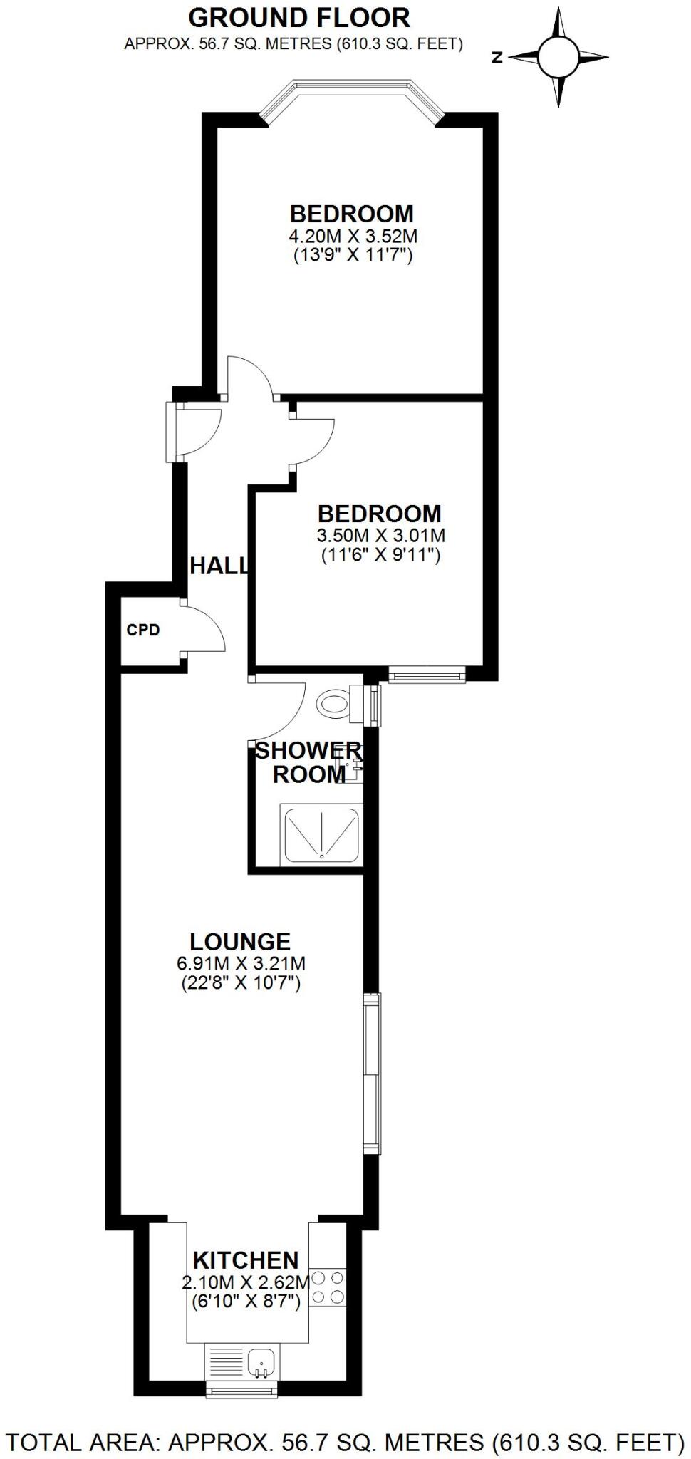 Plum Lane, London floorplan