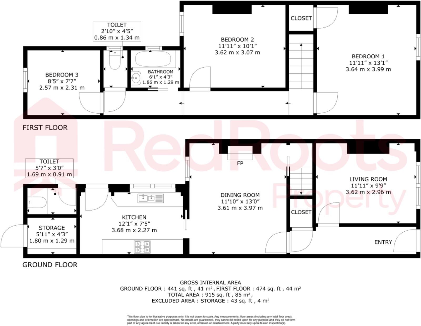 New Street, Bentley, Doncaster, South Yorkshire, DN5 floorplan