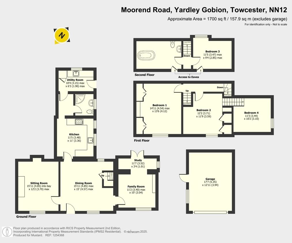 Moorend Road, Yardley Gobion, Northamptonshire, NN12 floorplan