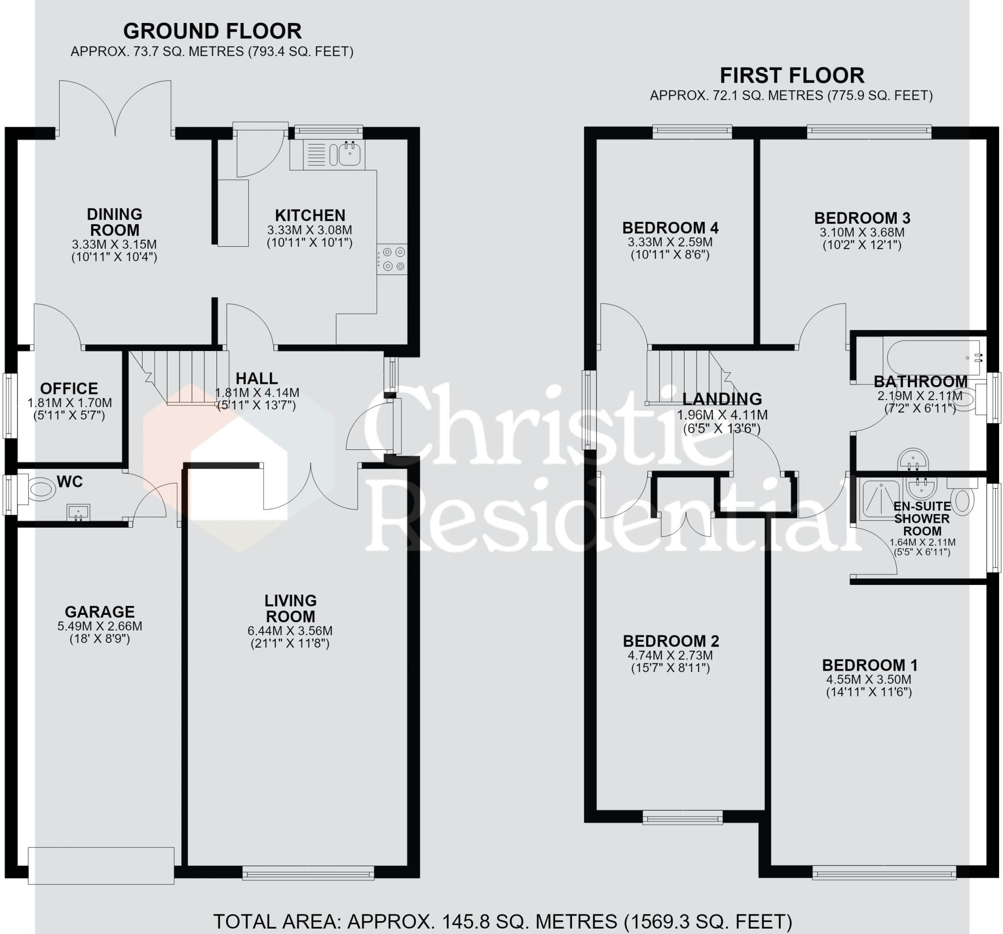 The Courtyard, Plas Derwen, Abergavenny floorplan