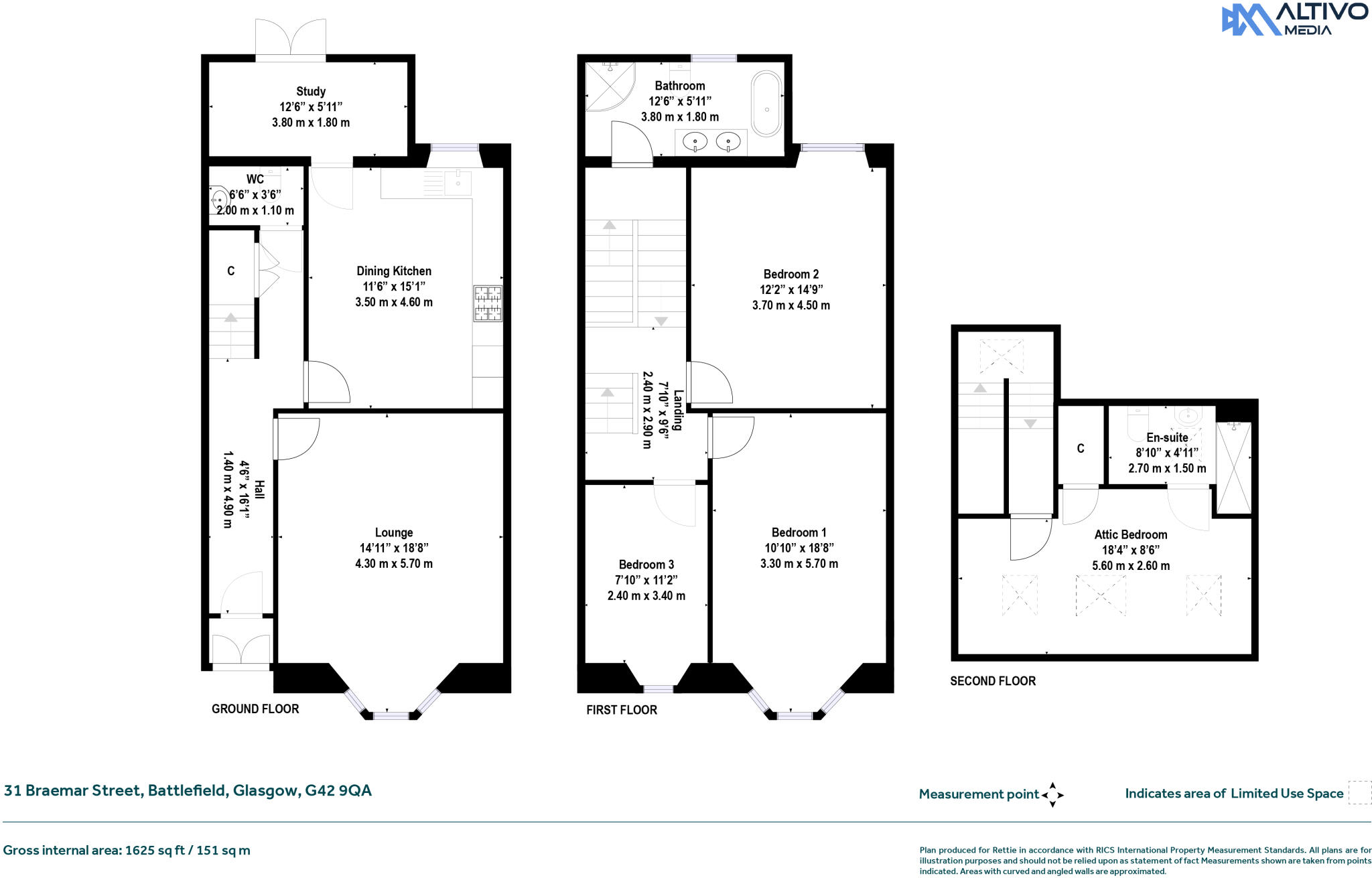 Braemar Street, Battlefield, Glasgow floorplan