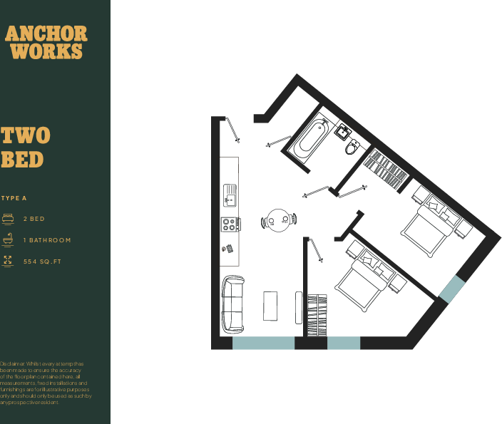 B109, Anchor Works, Dumballs Road, Cardiff(City), CF10 floorplan