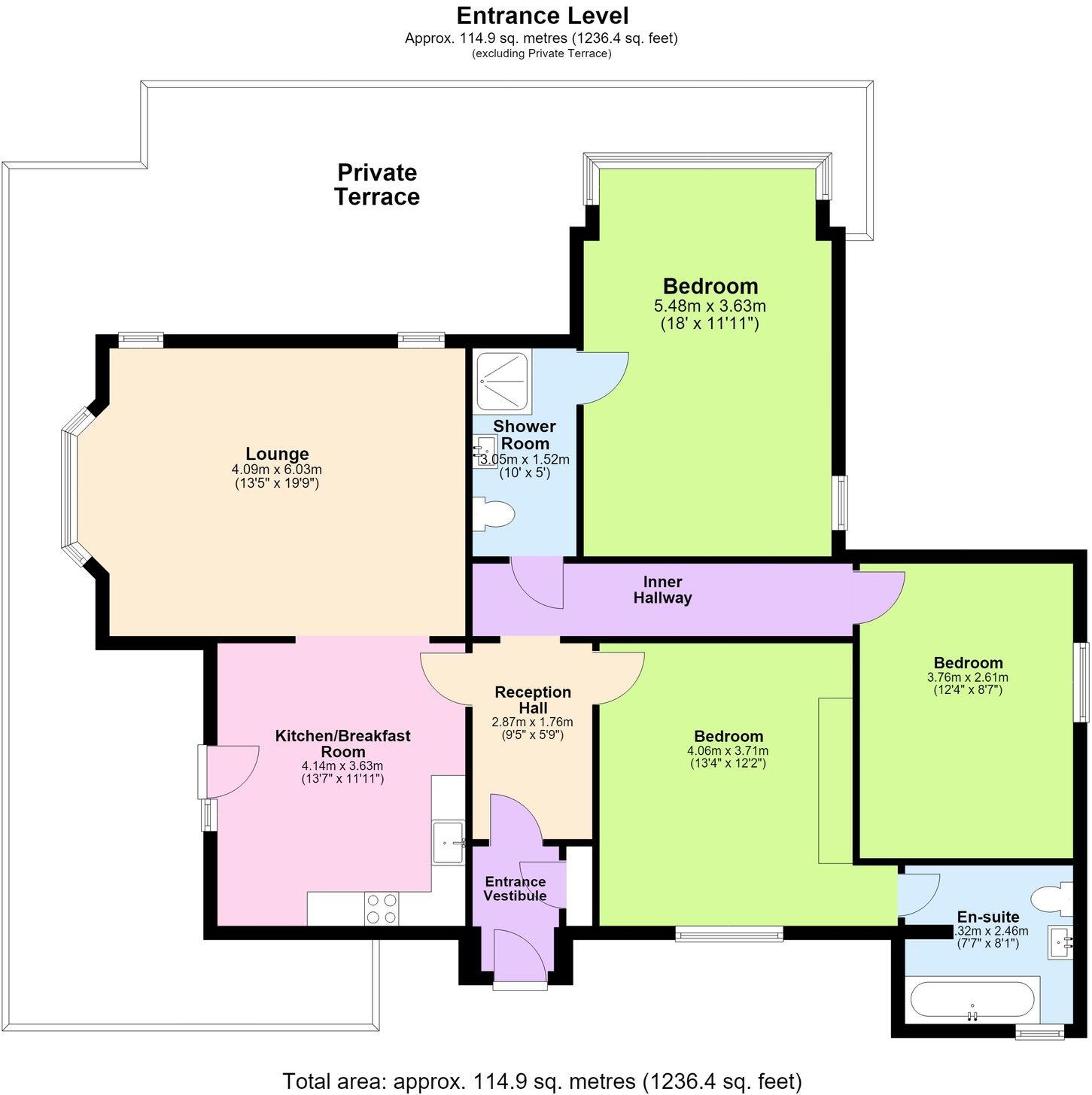Higher Erith Road, Torquay, TQ1 floorplan
