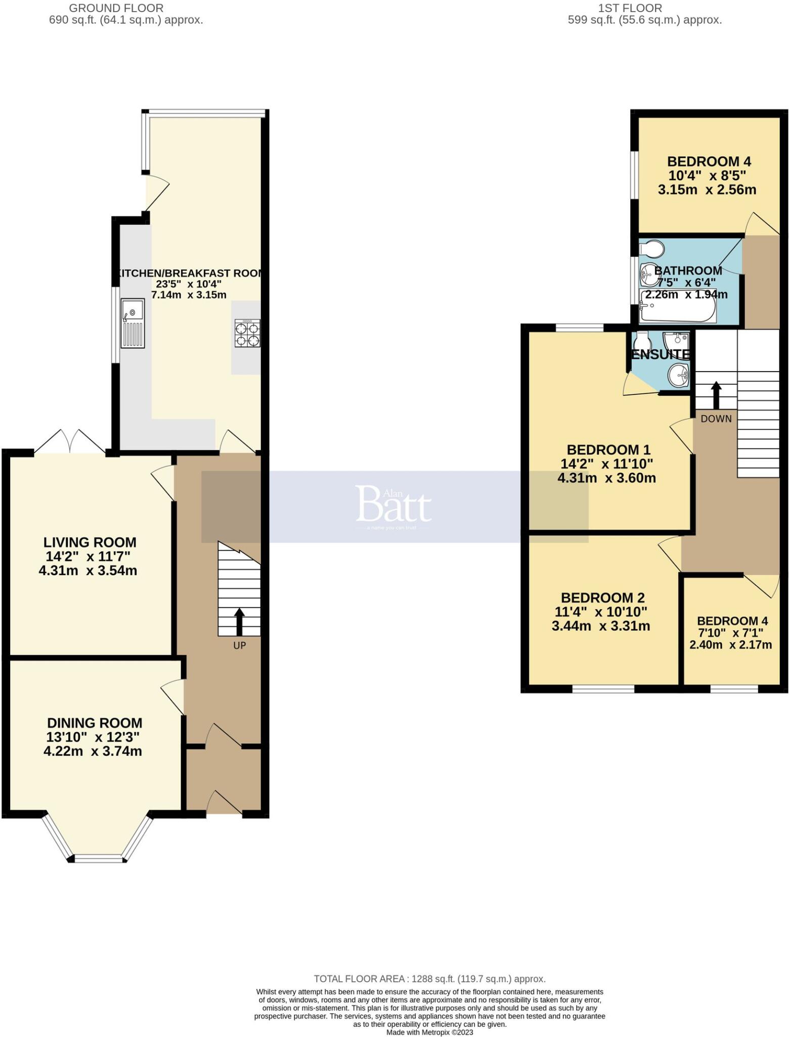 Mitchell Street, Wigan, WN5 floorplan