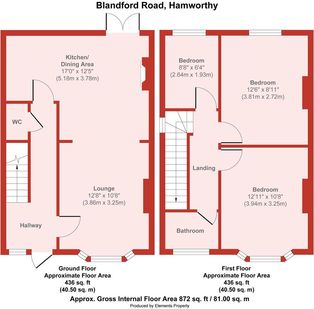 Blandford Road, Hamworthy floorplan