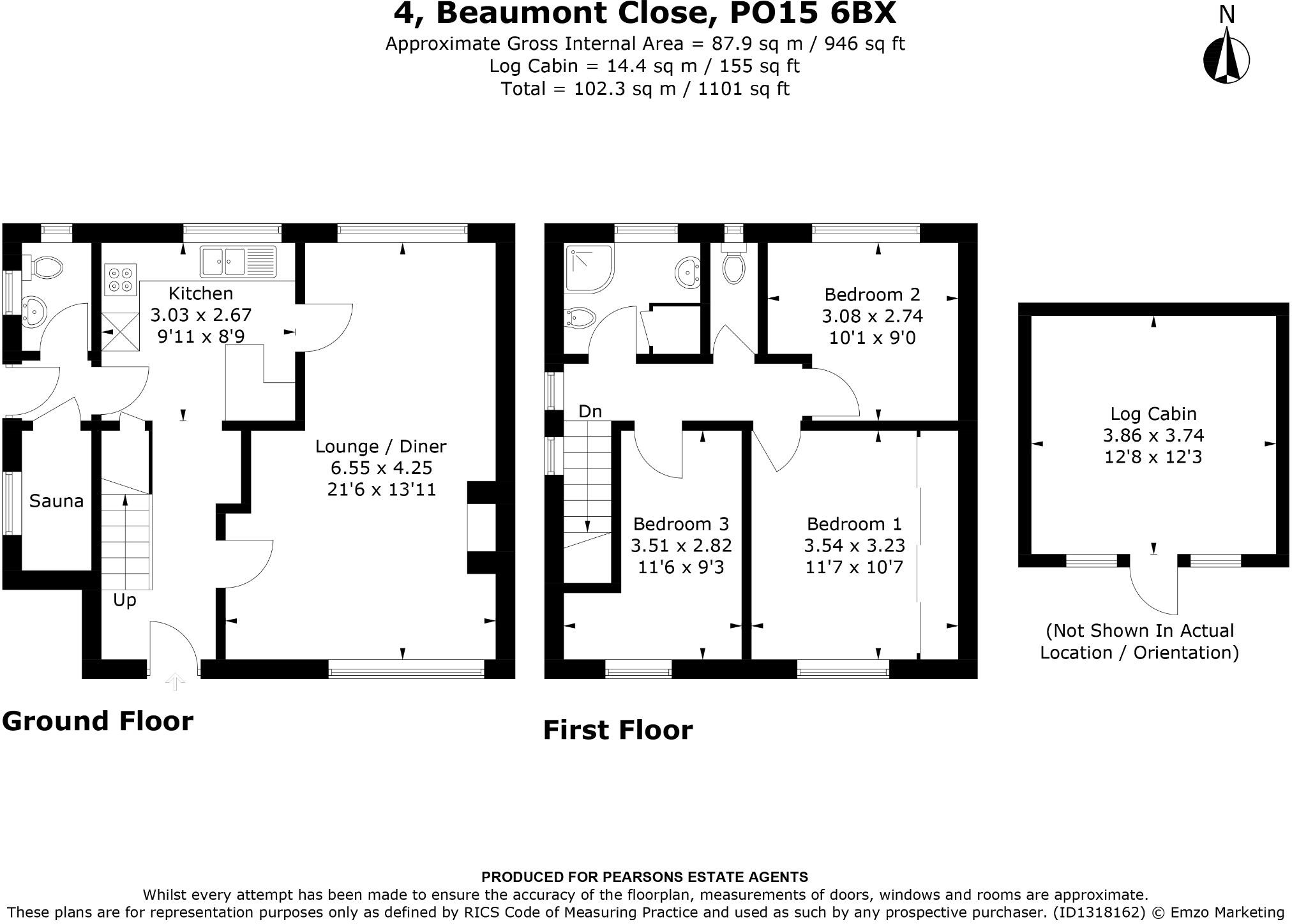 Beaumont Close, Fareham floorplan