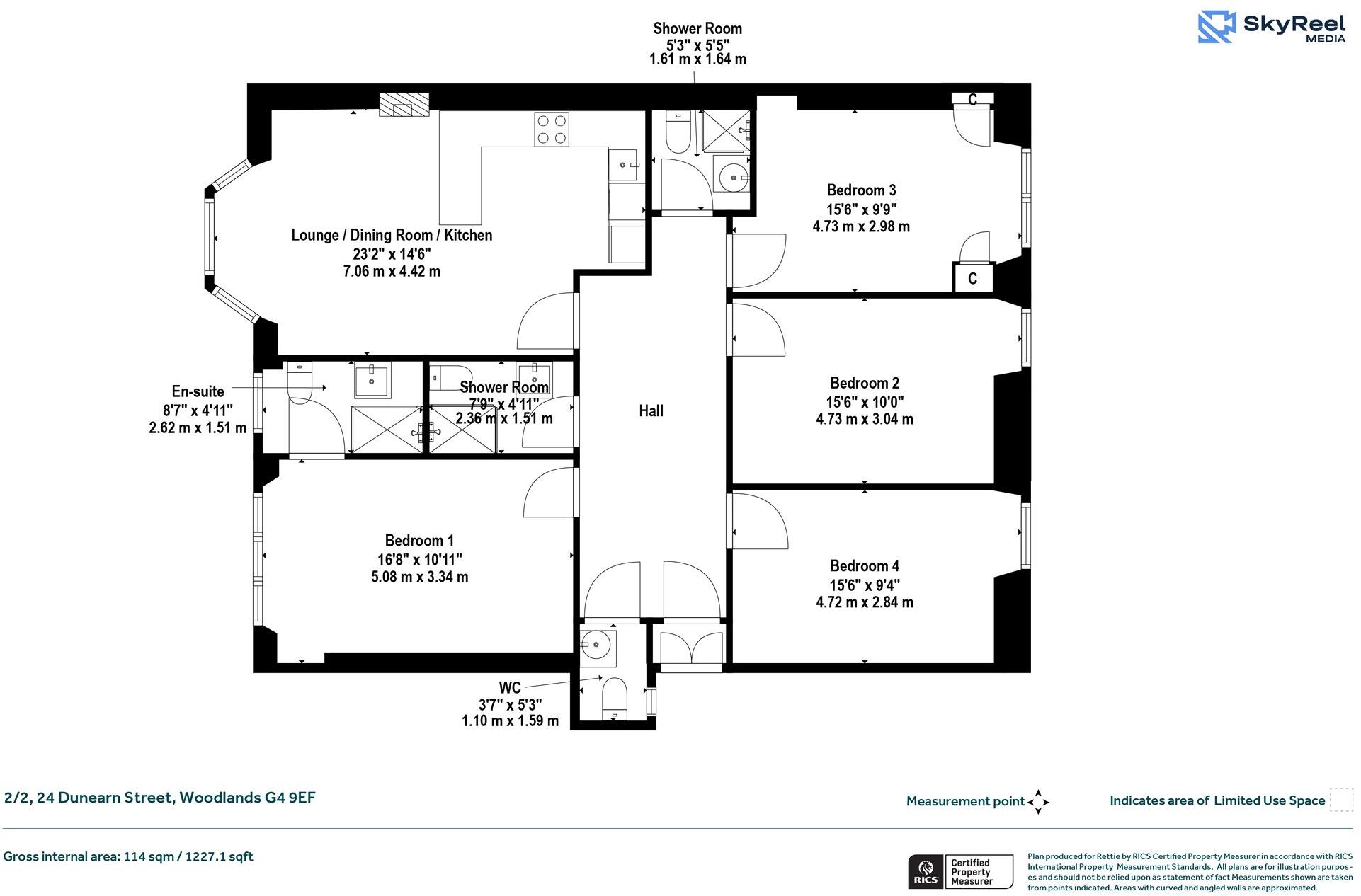Dunearn Street, Woodlands, Glasgow floorplan