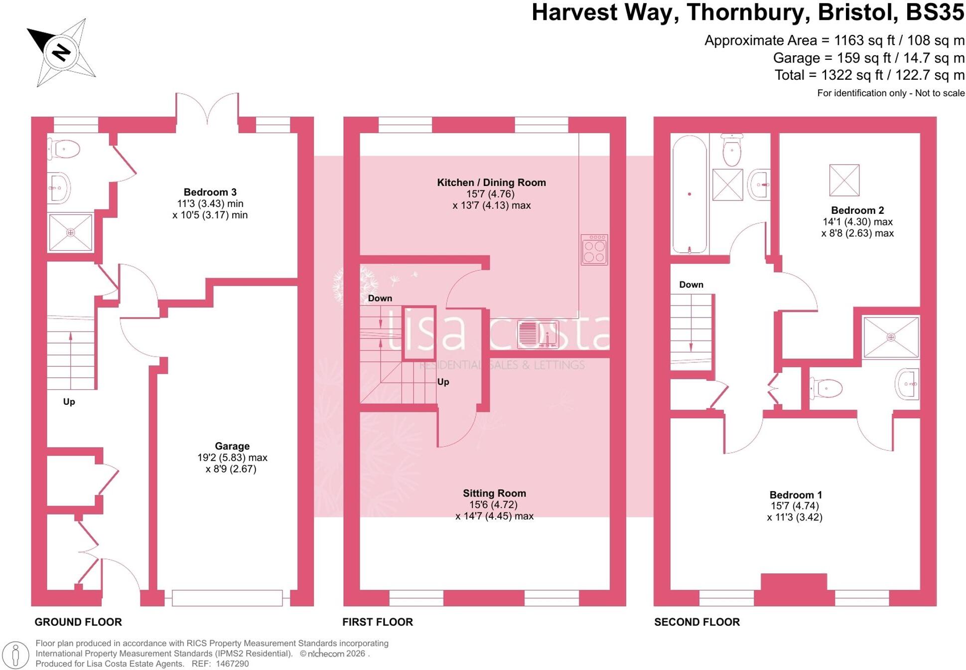 Harvest Way, Thornbury, BS35 floorplan