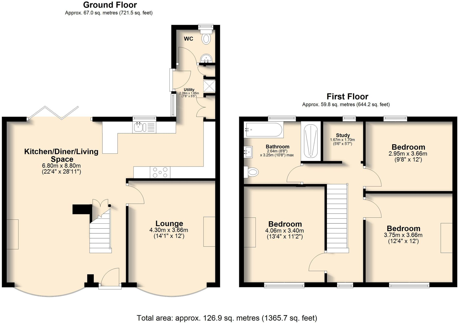 Chelsea Road, Sheffield, S11 floorplan