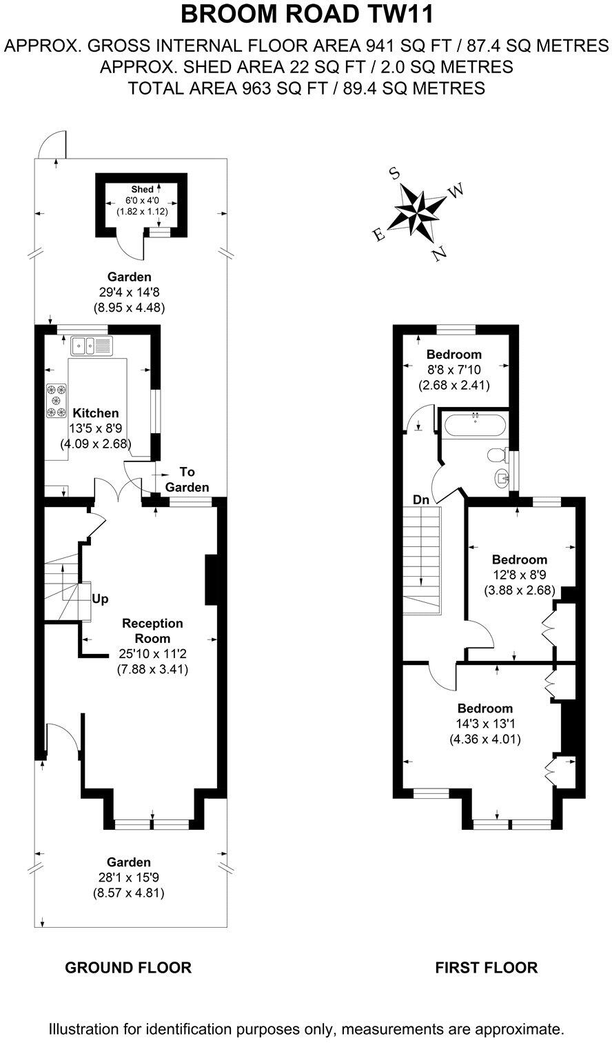 Broom Road, Teddington, TW11 floorplan