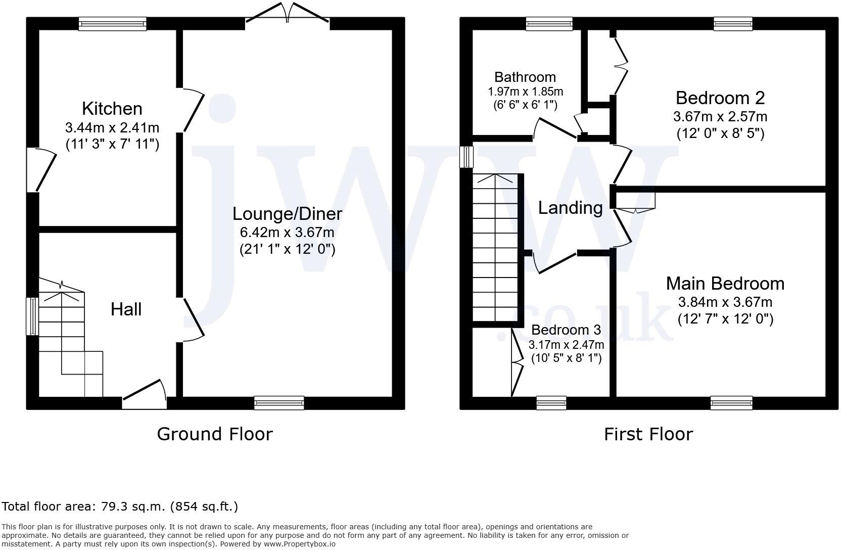Aclet Close, Bishop Auckland, County Durham, DL14 floorplan