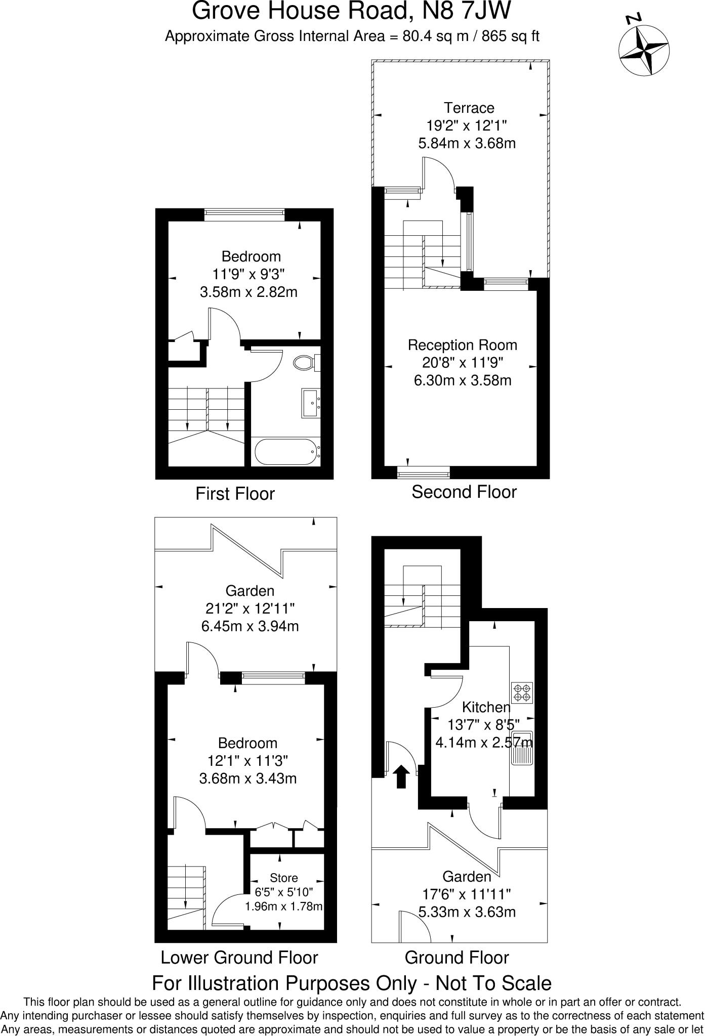 Grove House Road, London, N8 floorplan