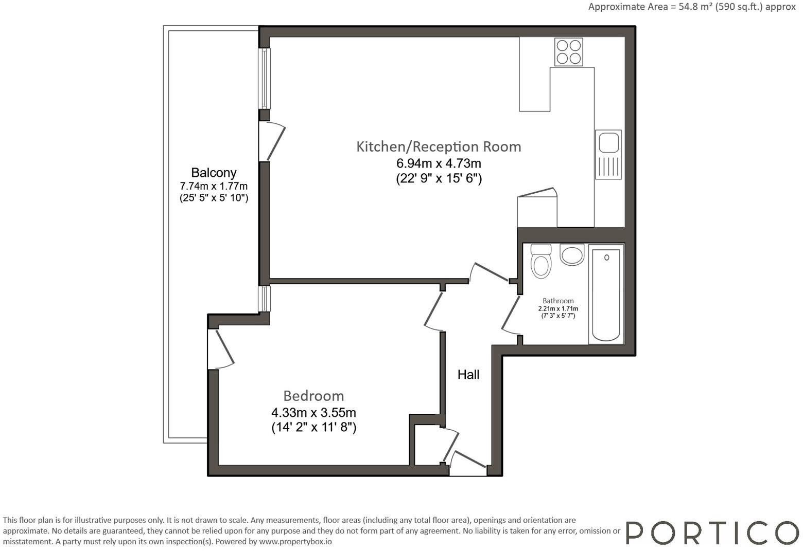 Aegean Apartments, 19 Western Gateway, E16 floorplan