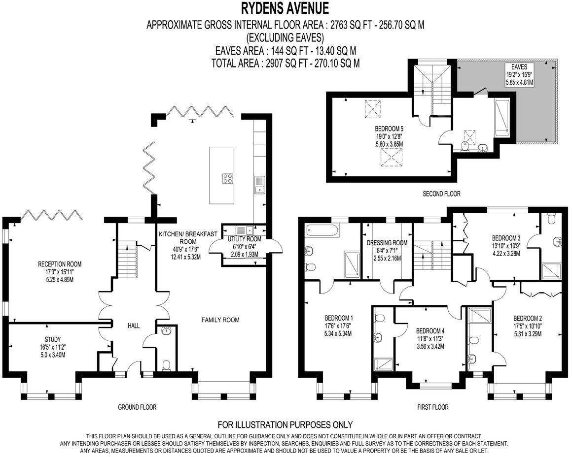  Rydens Avenue, Walton-On-Thames, KT12 floorplan