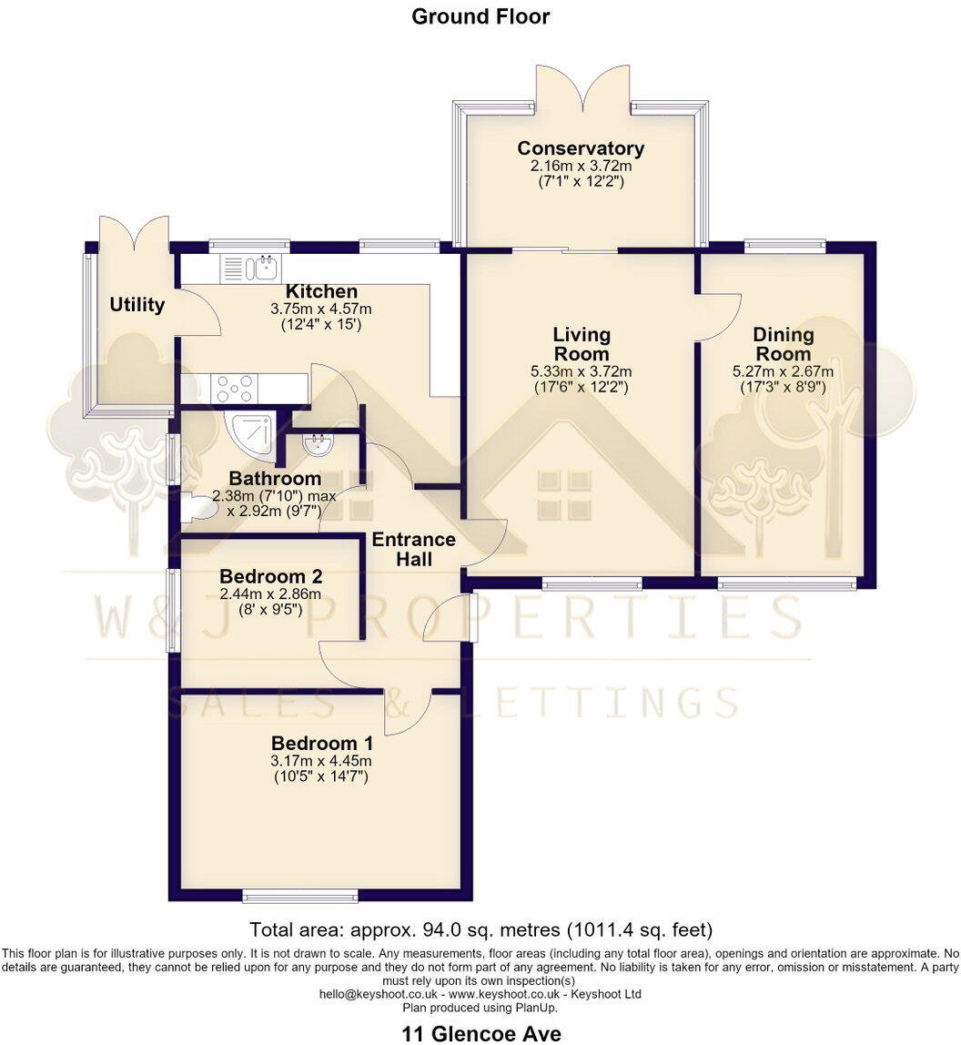 Glencoe Avenue, Hoddlesden, Darwen, BB3 3LW floorplan