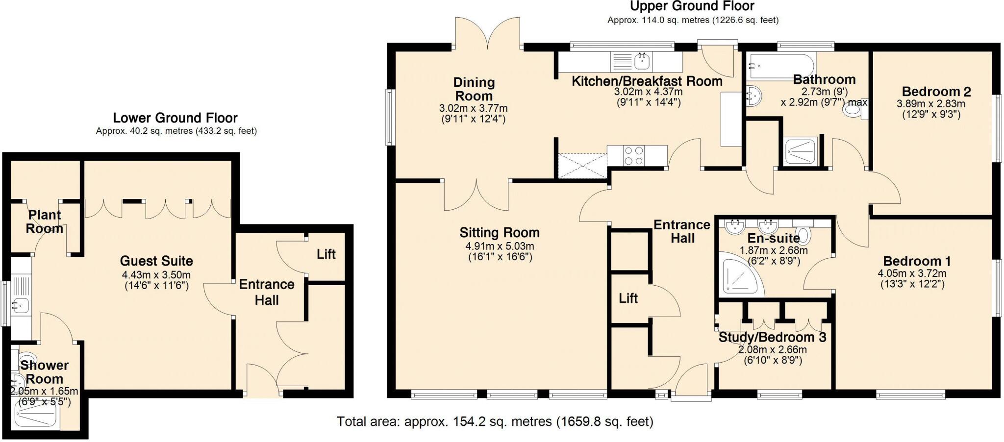 2 Manor Drive, Chagford, Devon floorplan