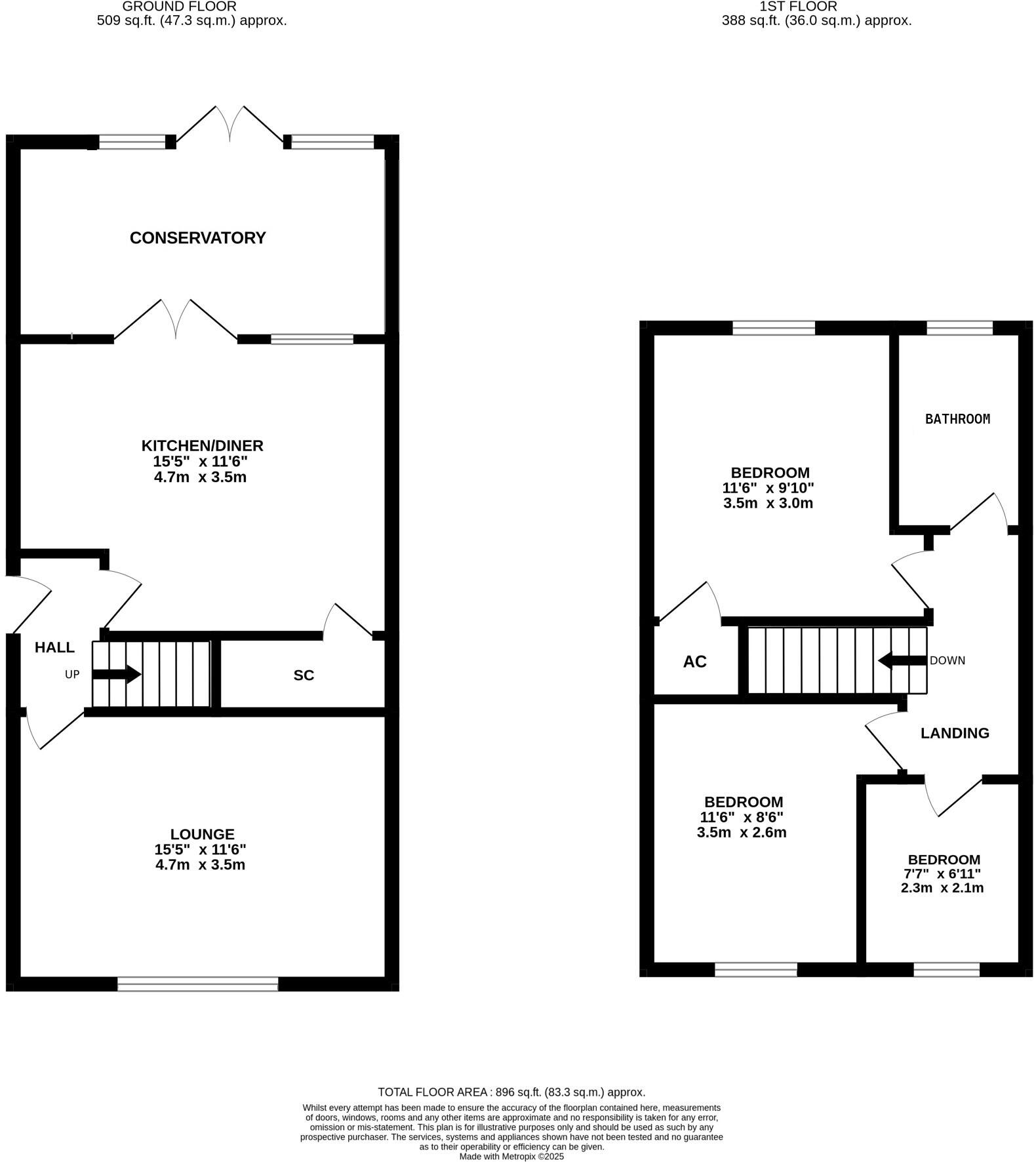 Browns Close, Marston Moretaine floorplan