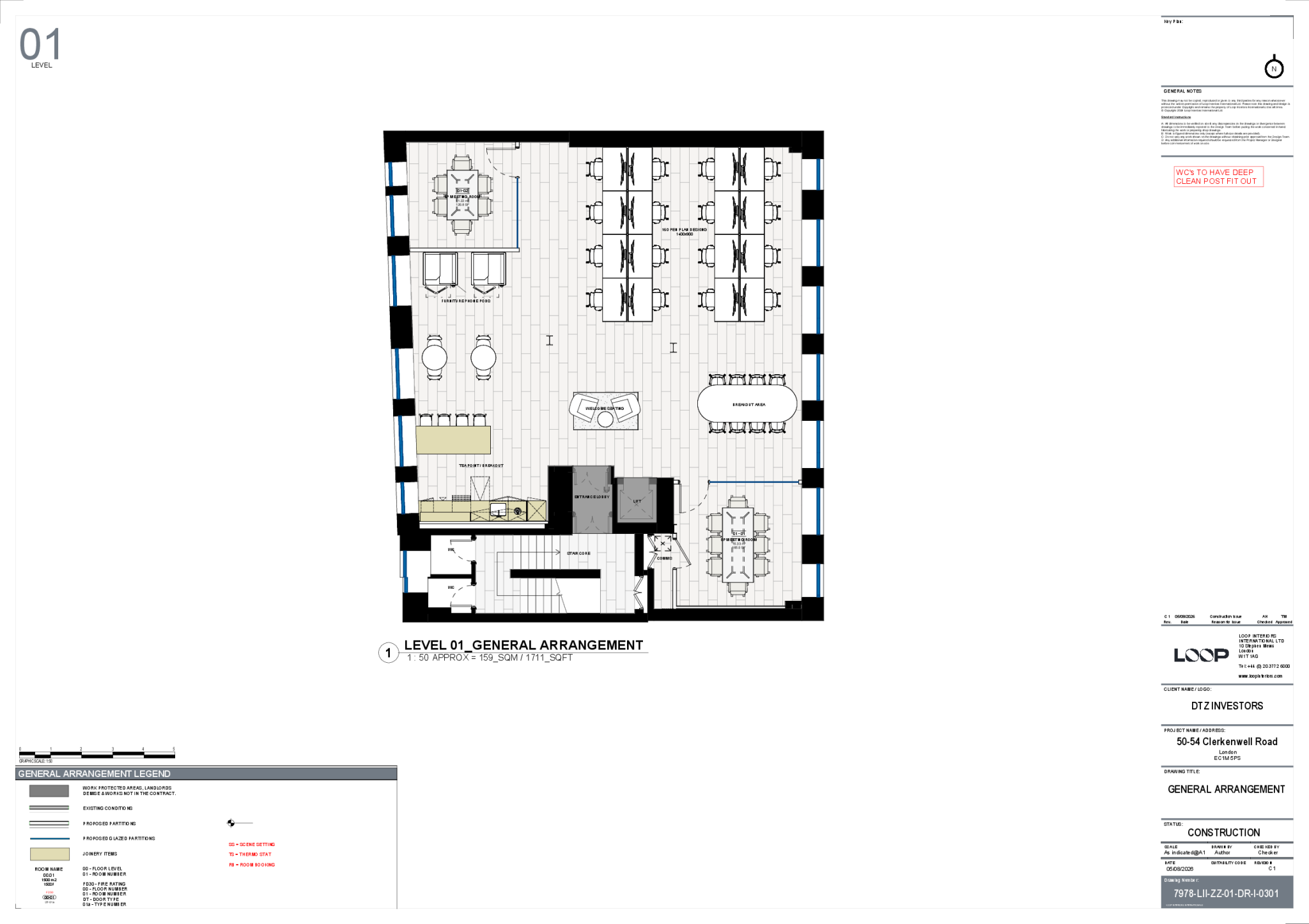 1st Floor Fitted Plan