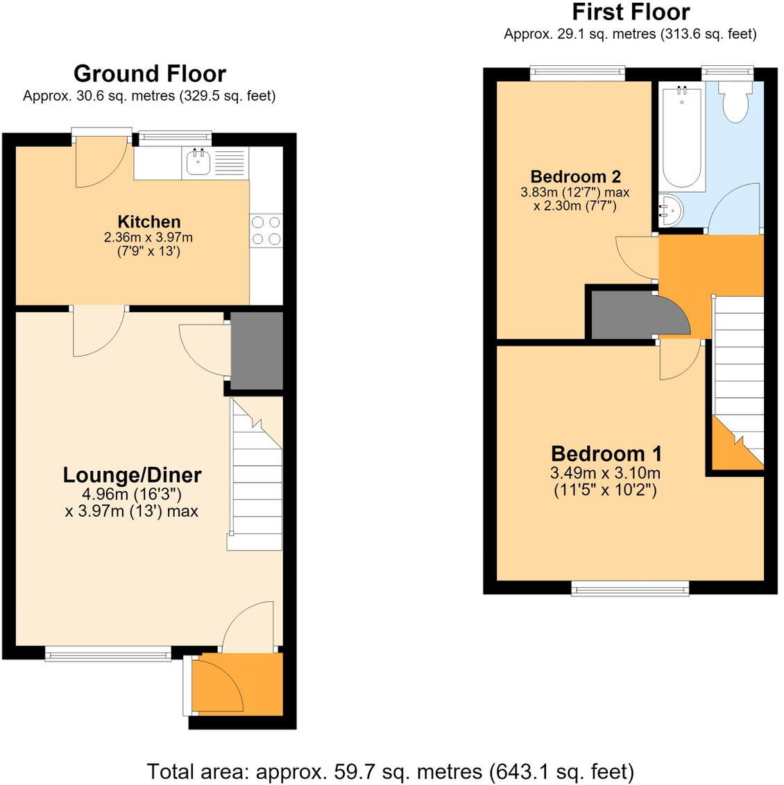 Pennyroyal Close, Cardiff, St. Mellons, CF3 0NB floorplan
