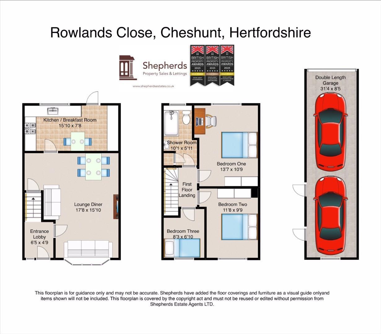 Rowlands Close, Cheshunt, Hertfordshire floorplan