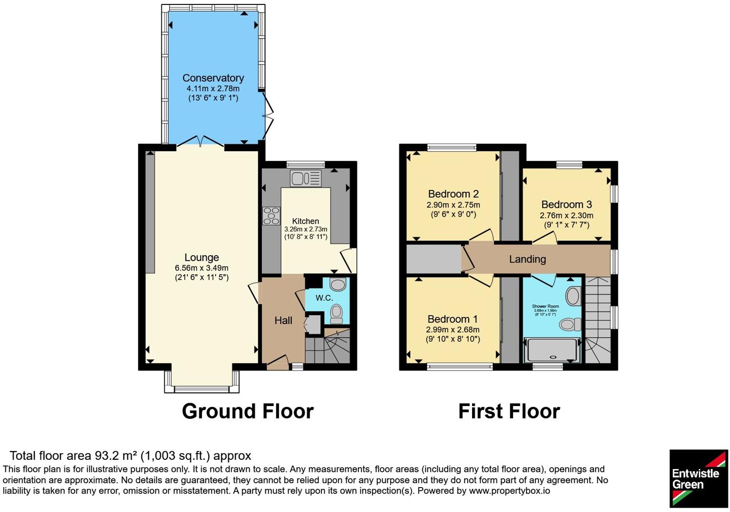 Village Drive, Ribbleton, Preston, Lancashire, PR2 floorplan