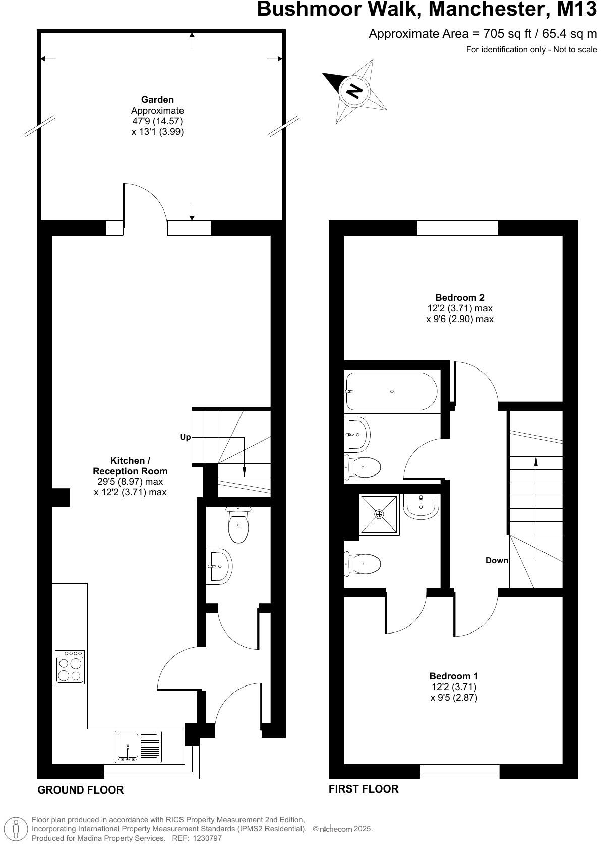 Bushmoor Walk, Manchester, M13 floorplan