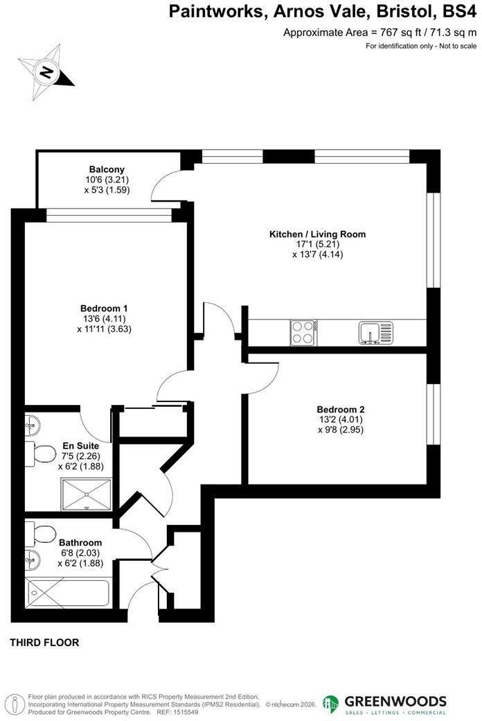 Paintworks, Arnos Vale, Bristol floorplan