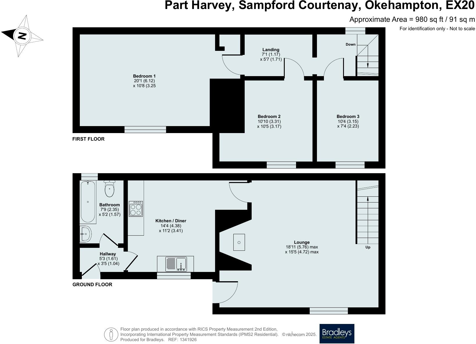 Part Harvey, Sampford Courtenay, Okehampton, Devon floorplan