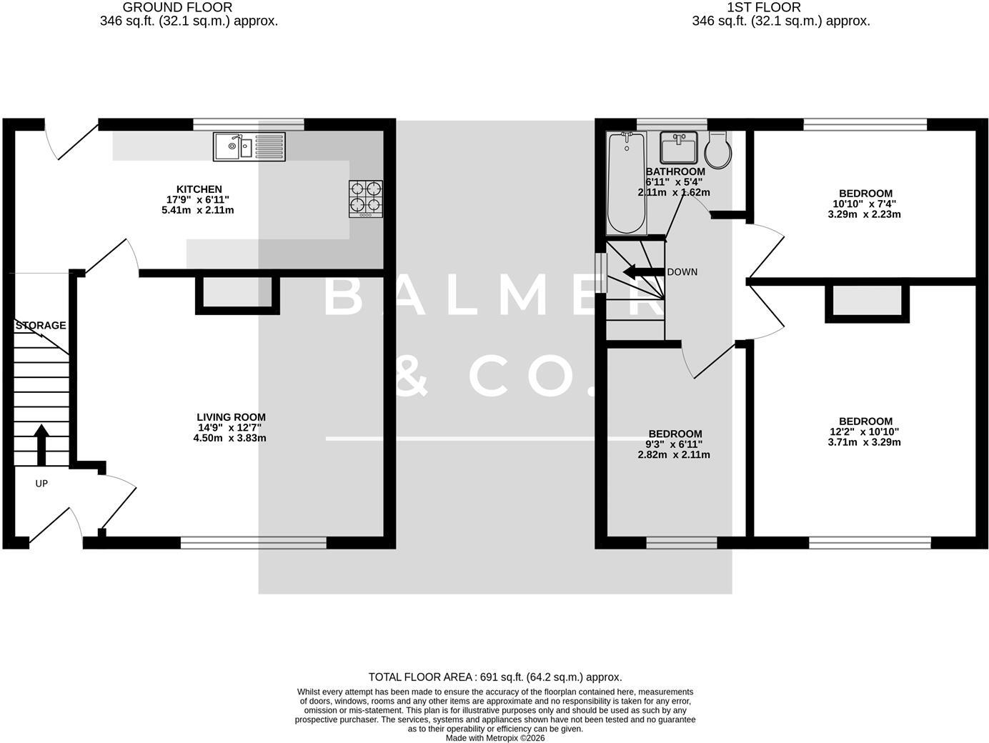 Wordsworth Road, Swinton, M27 floorplan