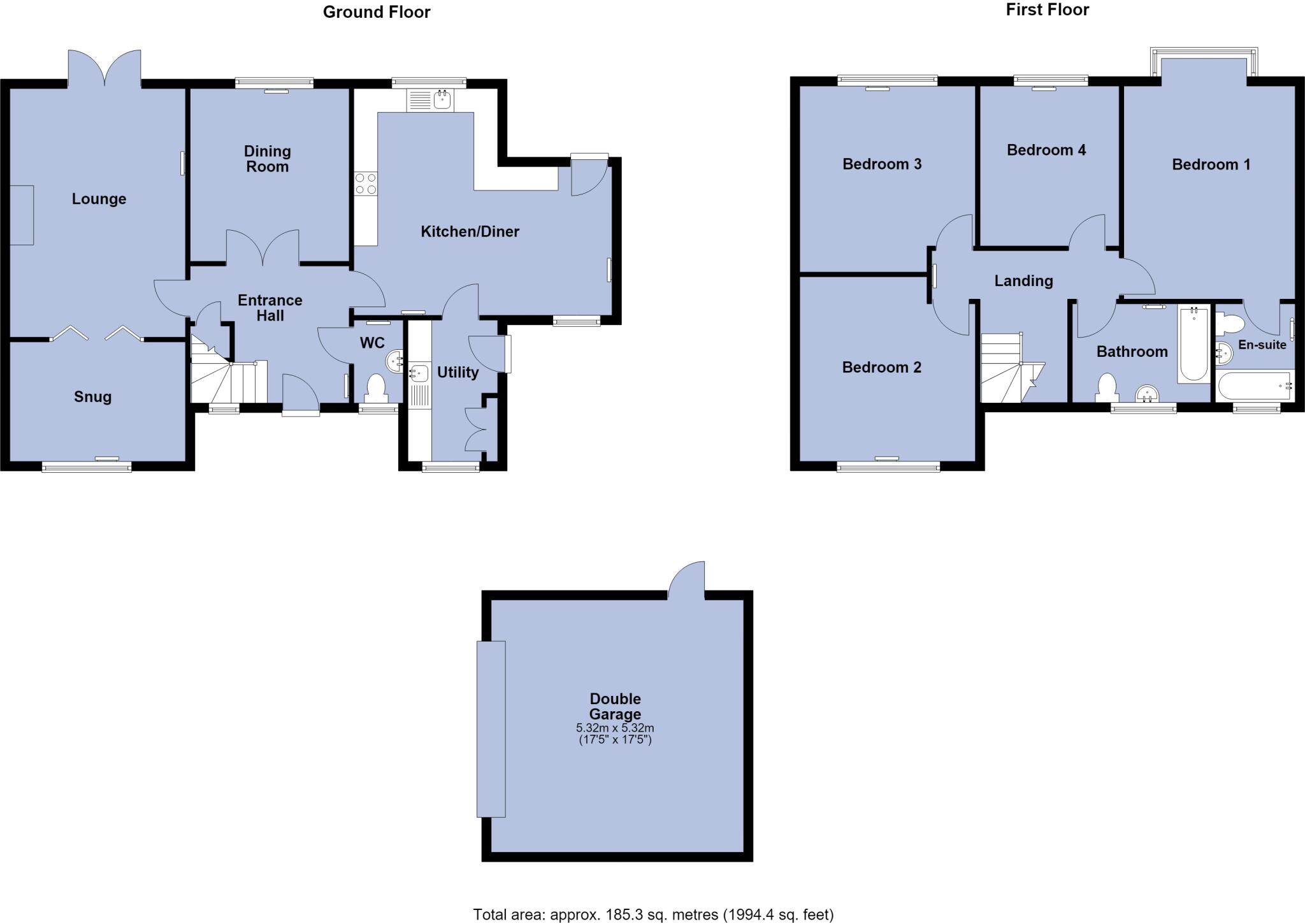 Cathedral View, Manea, March, Cambs., PE15 0GN floorplan