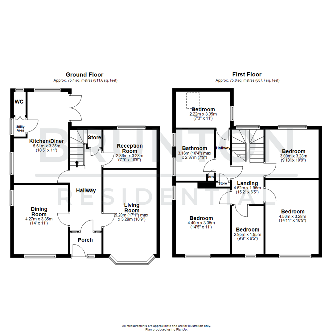 Burswell Villas, Hexham, NE46 floorplan