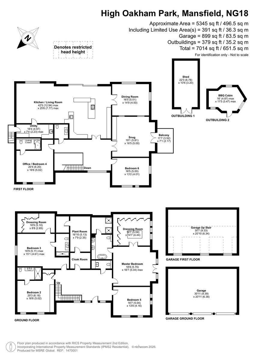 High Oakham Park, Mansfield, NG18 floorplan