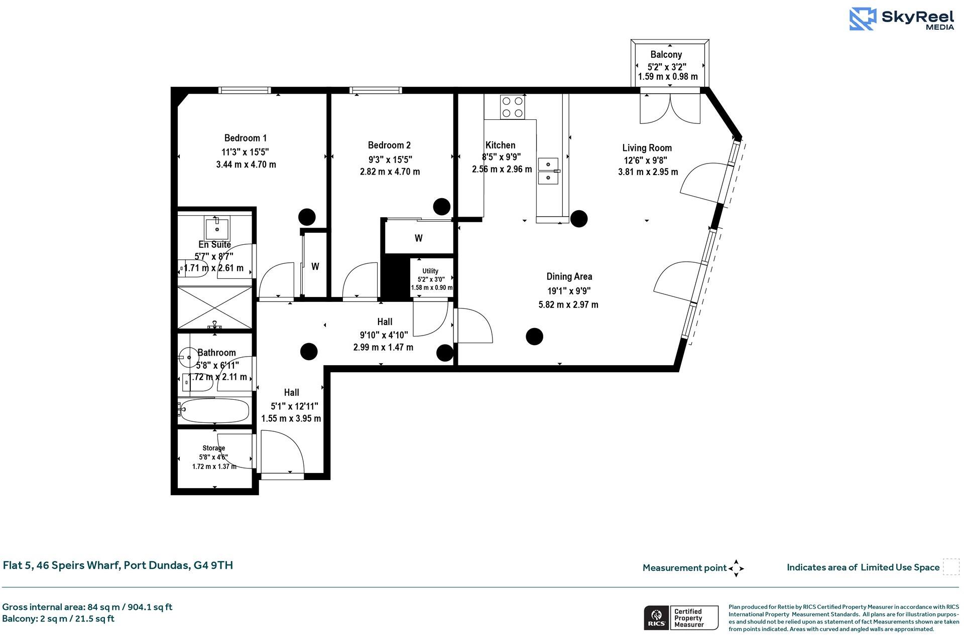Speirs Wharf, Port Dundas floorplan