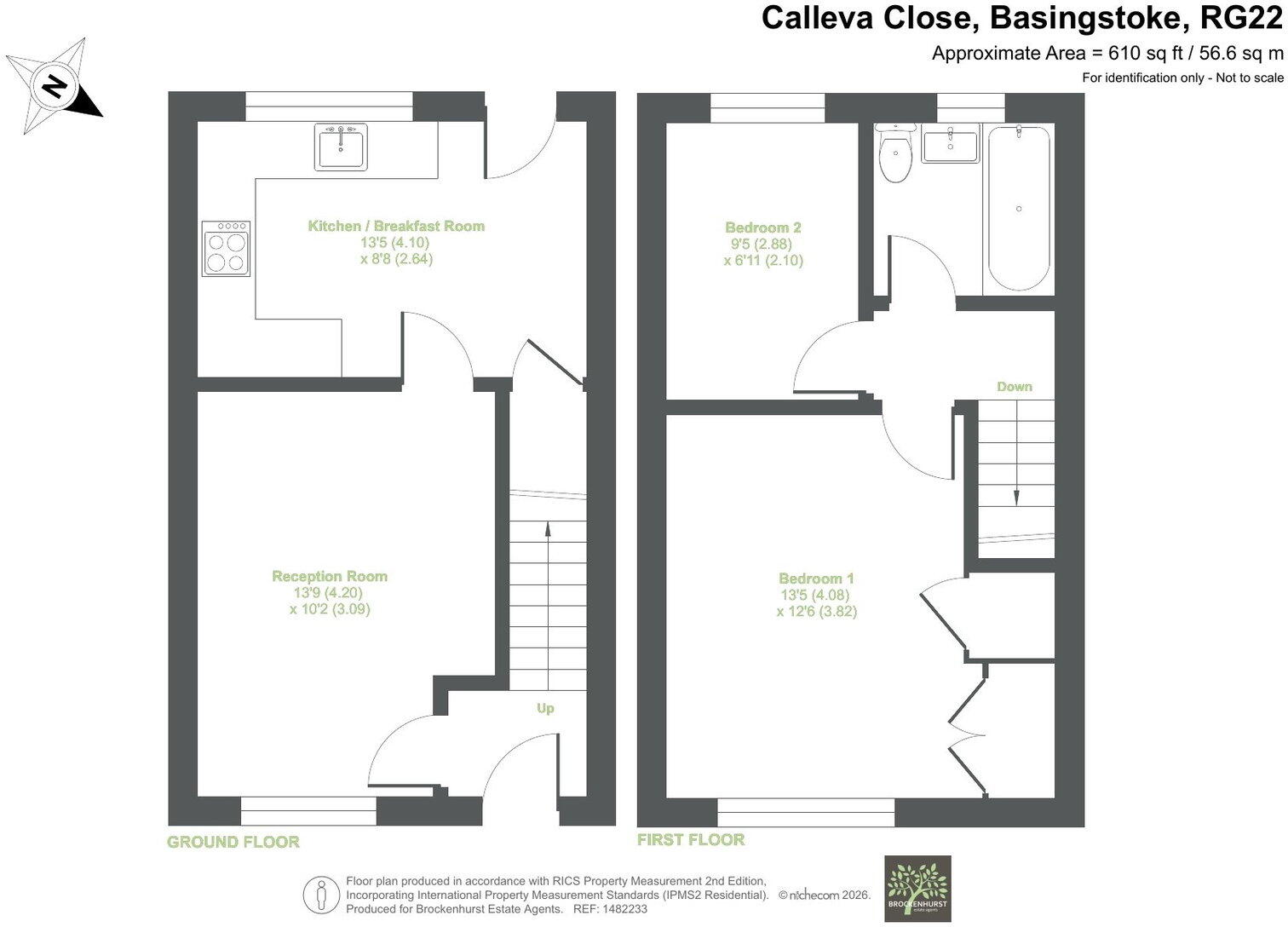 Calleva Close, Basingstoke RG22 4TD floorplan
