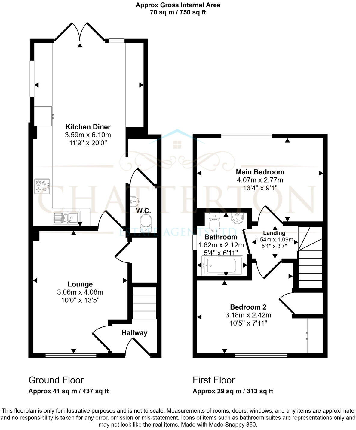 6, Weatherhead Close, Alcester, B49 5RH floorplan