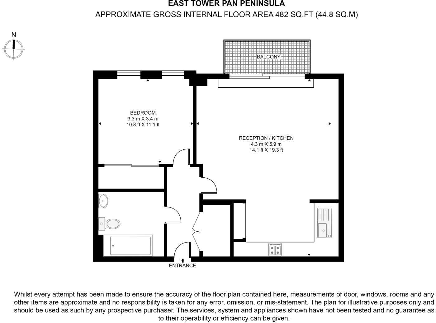 Pan Peninsula Square, Canary Wharf, London, E14 floorplan