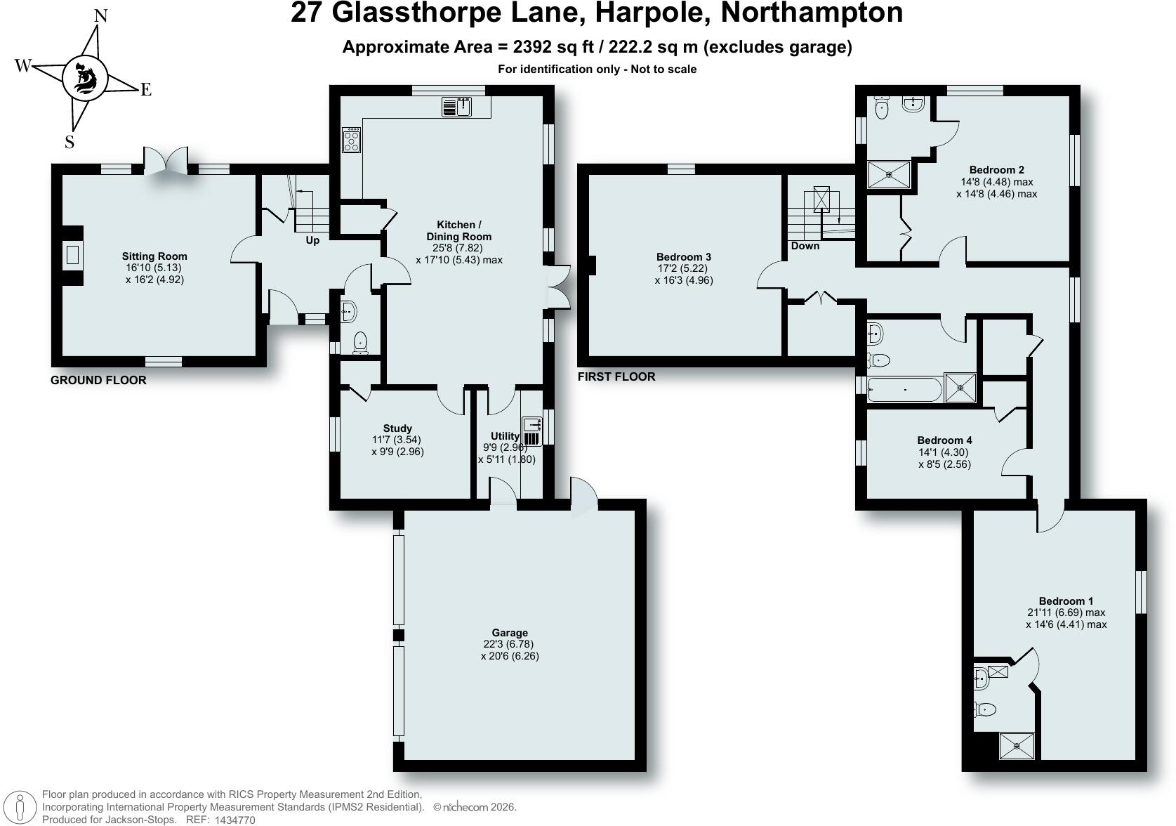 Glassthorpe Lane, Harpole, Northampton, Northamptonshire, NN7 floorplan