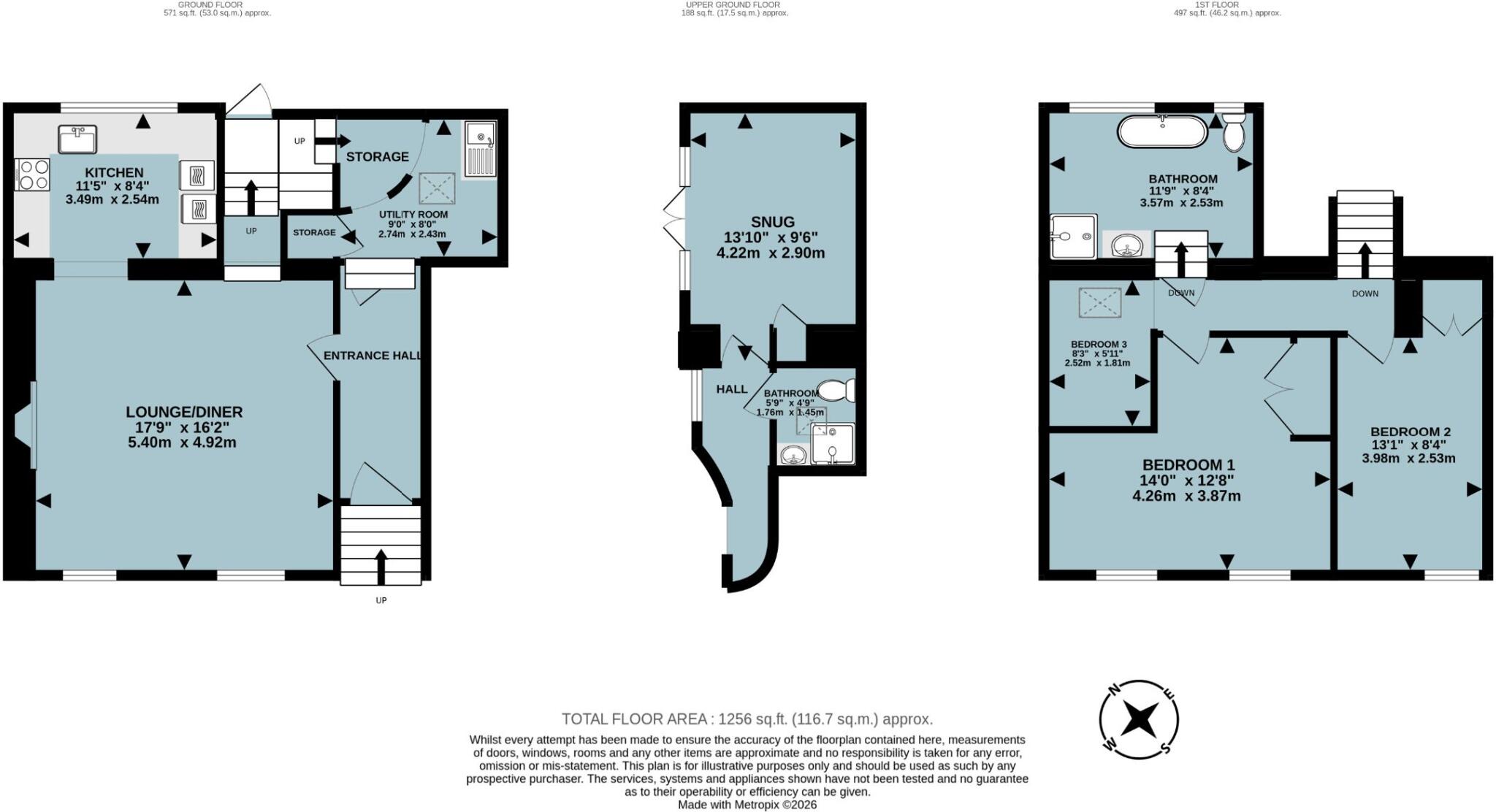 East Street, South Molton floorplan