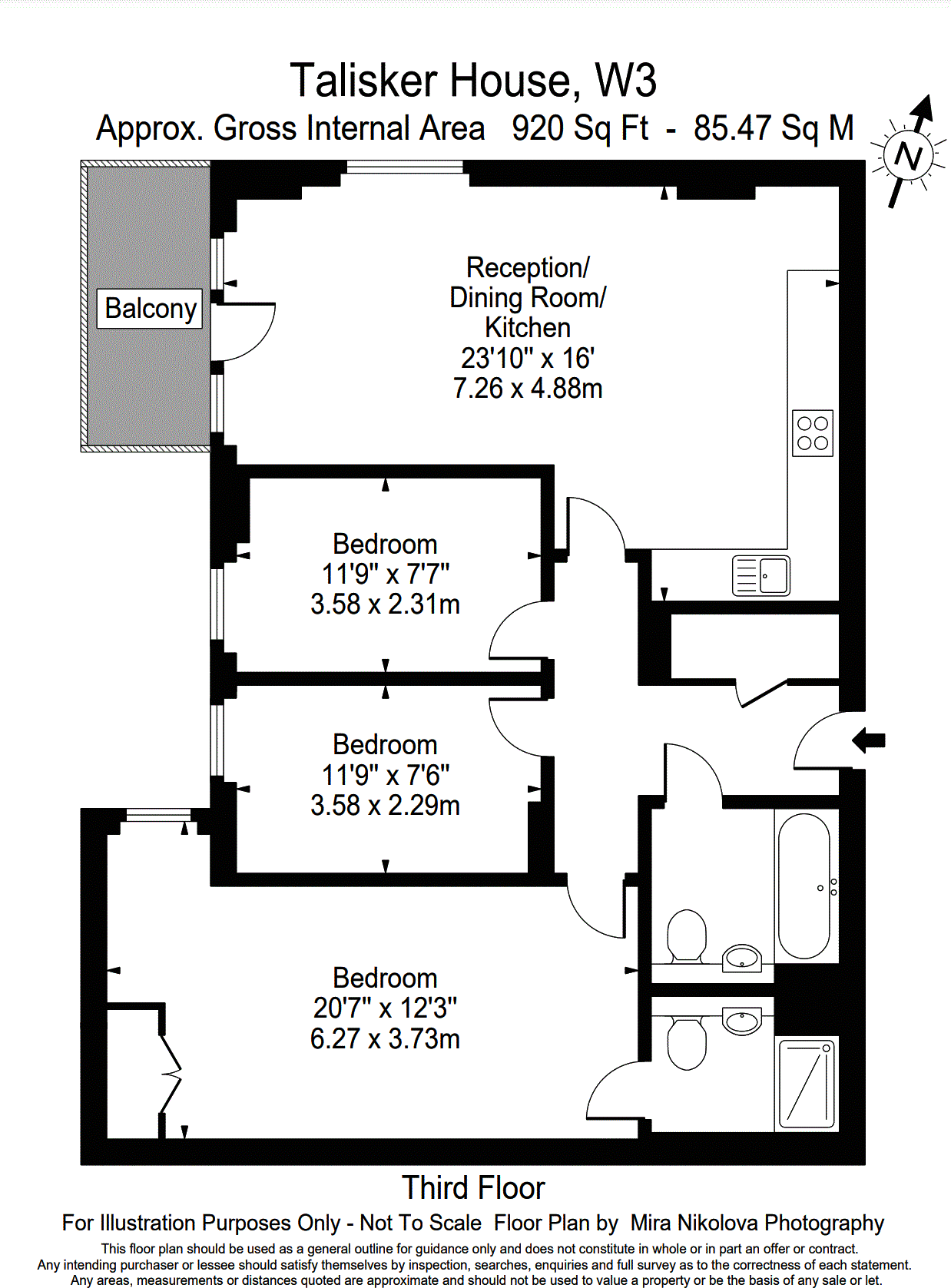Talisker House, Hoopers Mews, London floorplan