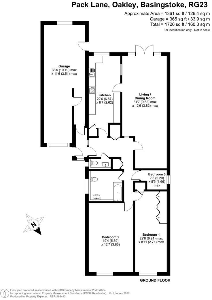 Pack Lane, Oakley, RG23 floorplan