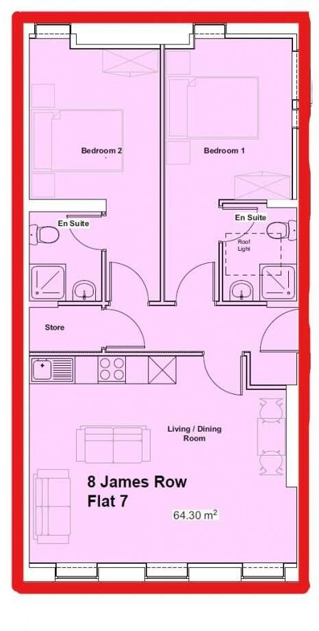 Flat 7, 8 St James Row, S1 2EU floorplan